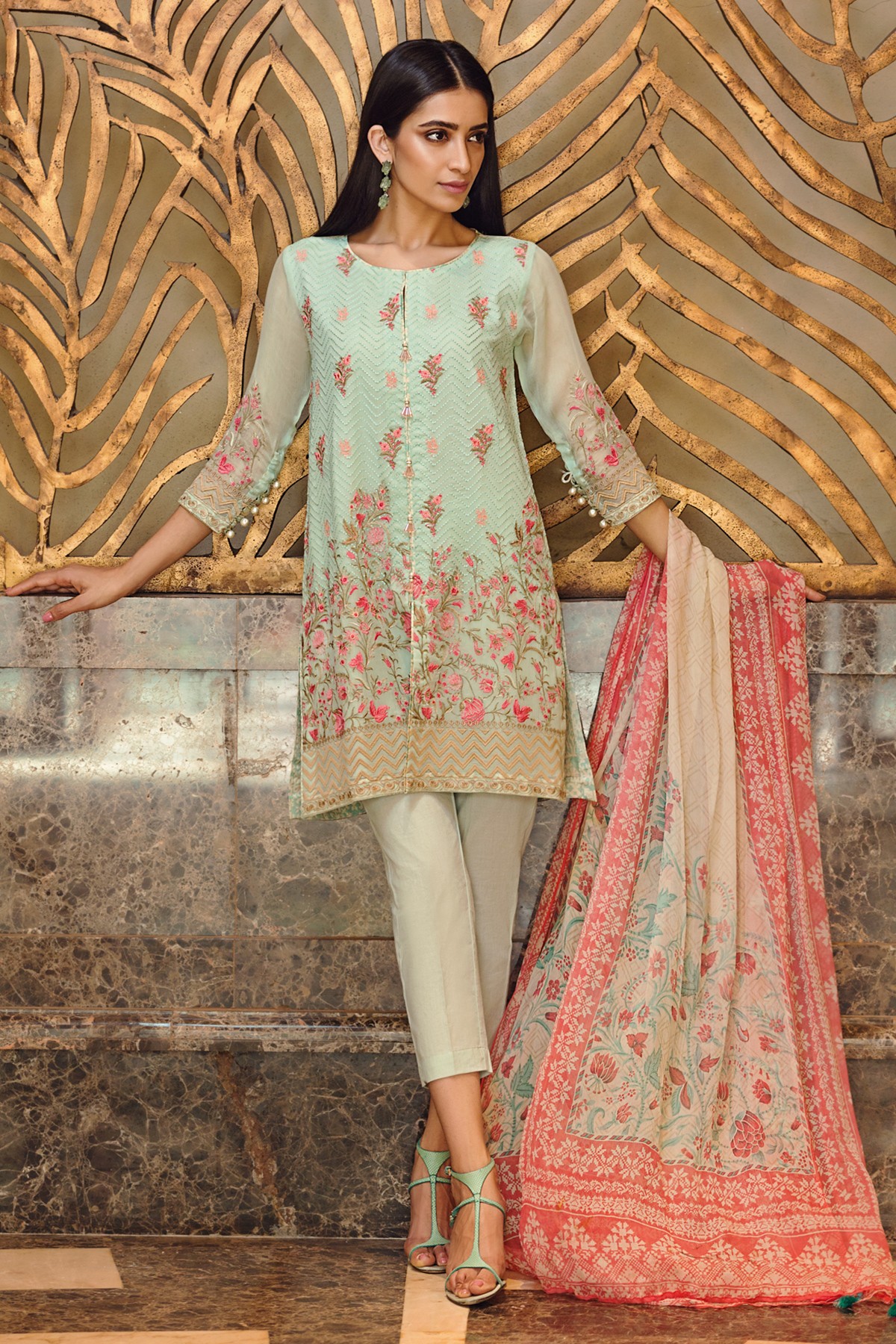 Khaadi Lawn Chiffon Eid Dresses Designs Collection 2017-2018