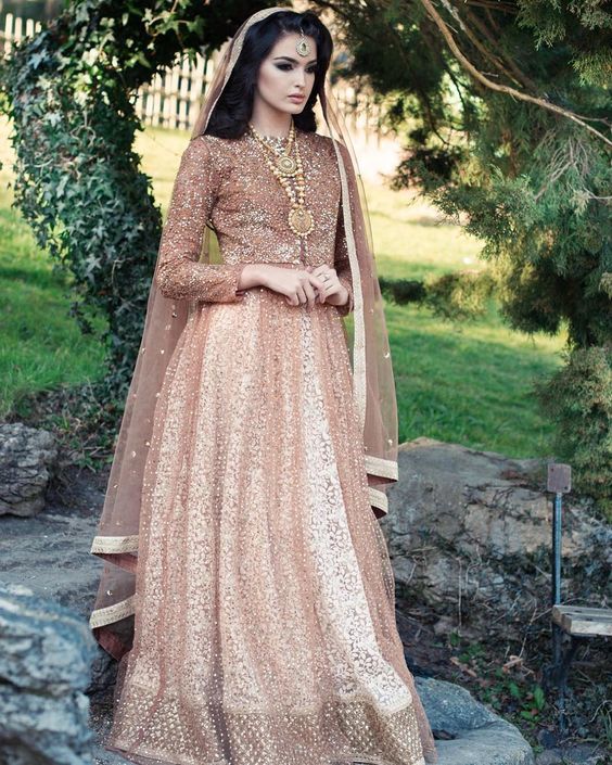 Maxi Style Anarkali Dresses Collection Frock Designs (12) – 
