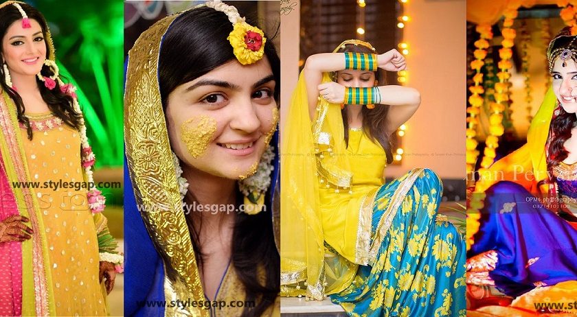 Mayun Bridals Makeup Looks & Dresses Designs & Trends (7)