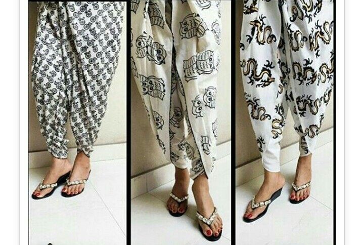 Types Styles of Tulip Pants Latest Trends 2016 in Pakistan Printed 5