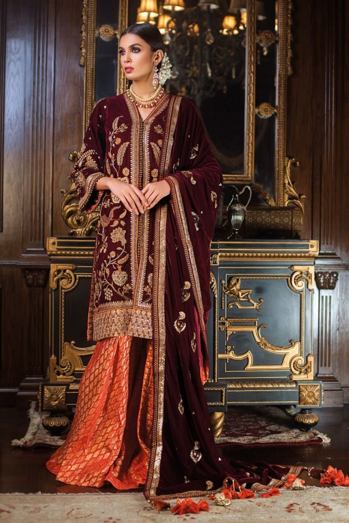 gul ahmed velvet shawls