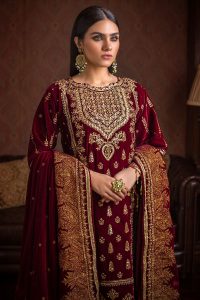 Gul Ahmed Fancy Winter Velvet Dresses & Shawls Collection