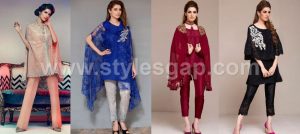 Latest Pakistani Cape Style Dresses Designer Collection 2022-2023