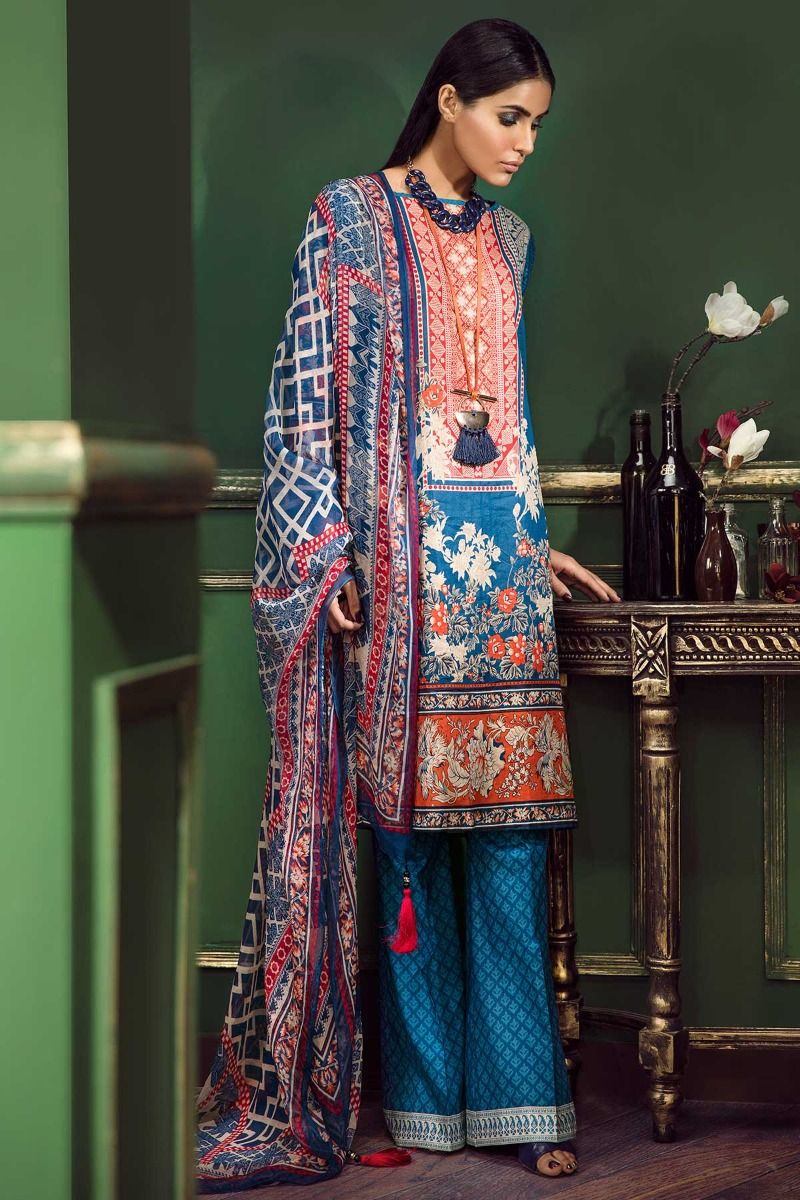 Khaadi lawn online dress 2019