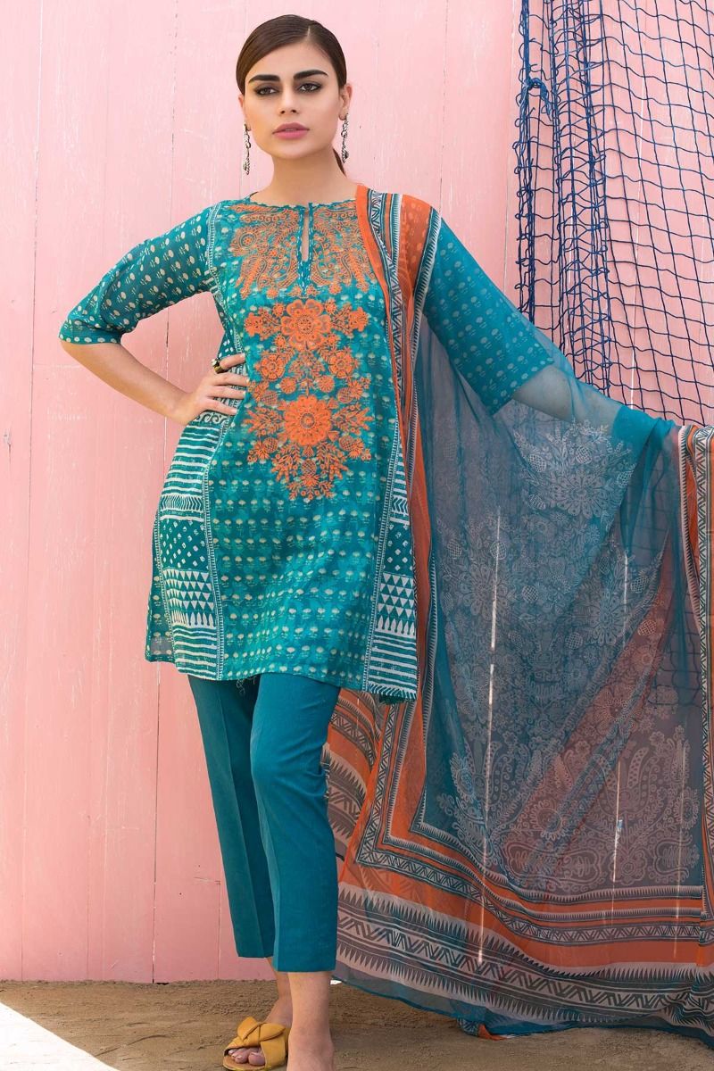 Khaadi Latest Summer Lawn Dresses Designs Collection 2018-2019