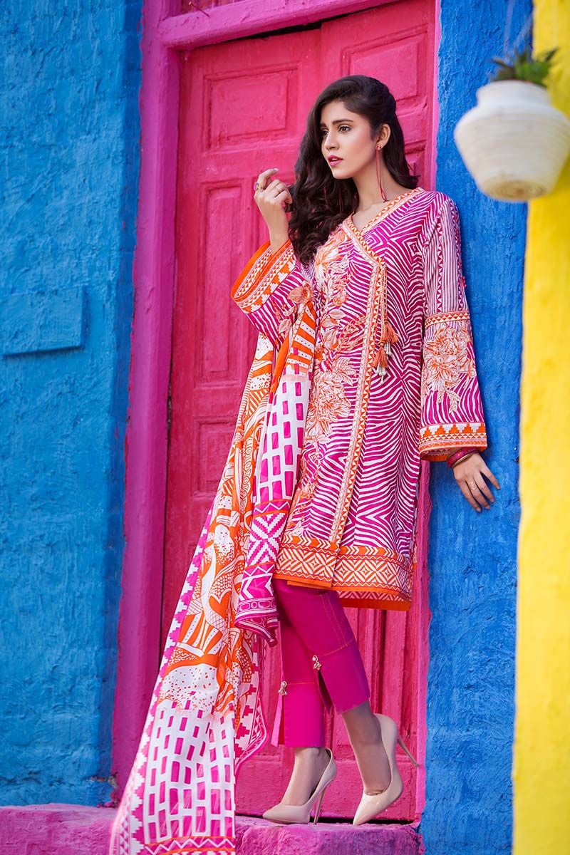 Gul Ahmed Printed Summer Lawn Dresses Collection 2018-2019