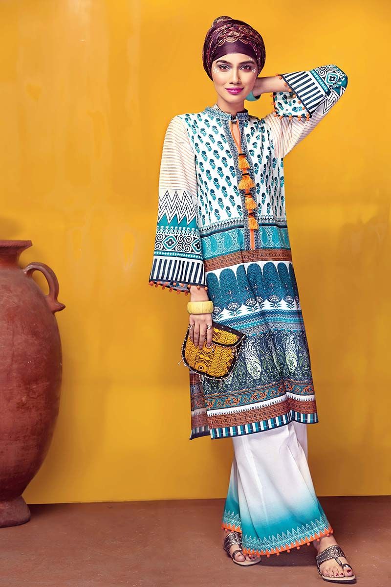 Gul ahmed lawn kurti 2019 top