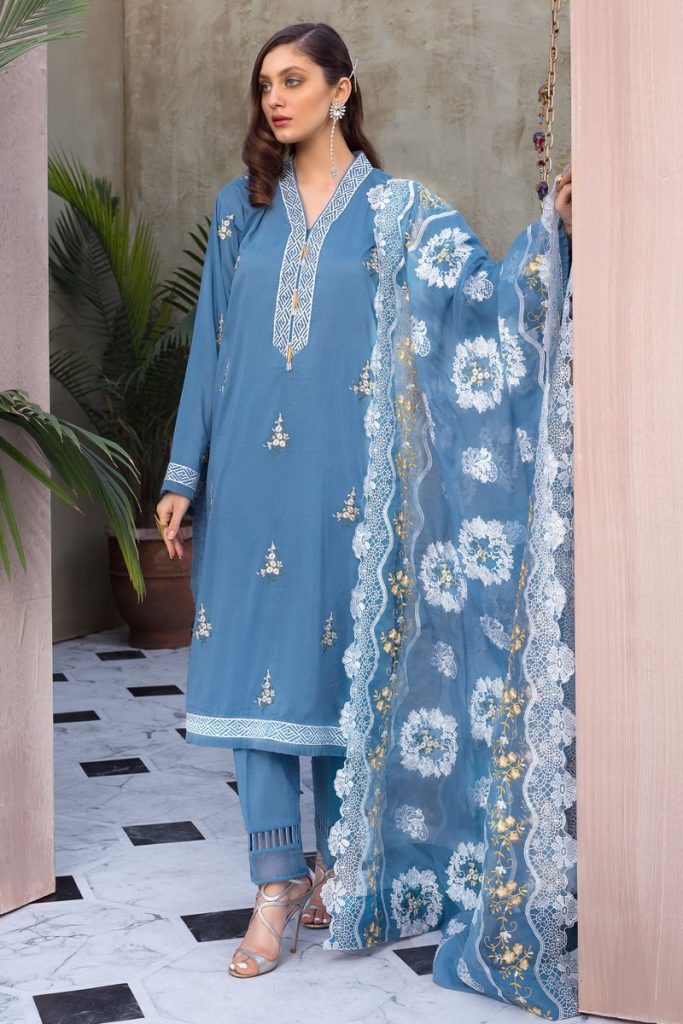 Gul Ahmed Summer Formal Dresses Jacquard & Chiffon