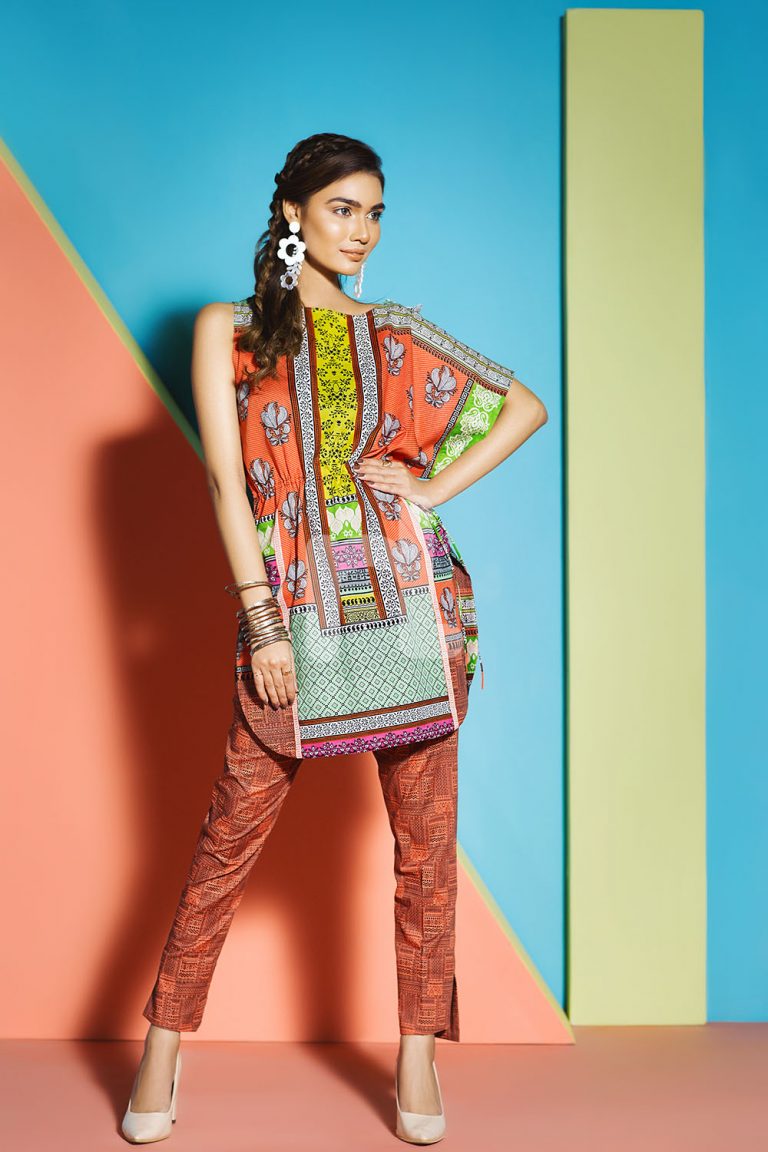 Two Piece Lawn Shirt & Trouser Suits 2018 by Nishat Linen Summer