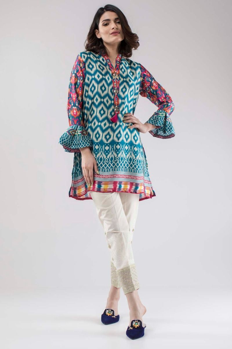 Buy Wine Color Khadi Cotton Kurti With Embroidered Scarf Online - LSTV04316  | Andaaz Fashion