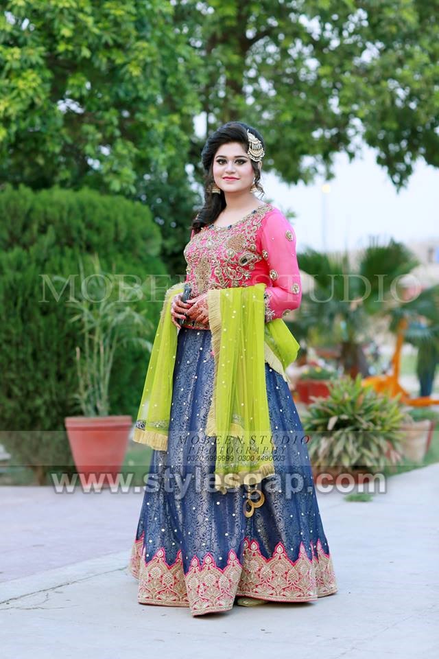 Buy Elegant Mehndi Dress for Bridal in Pakistan Online 2021 – Nameera by  Farooq