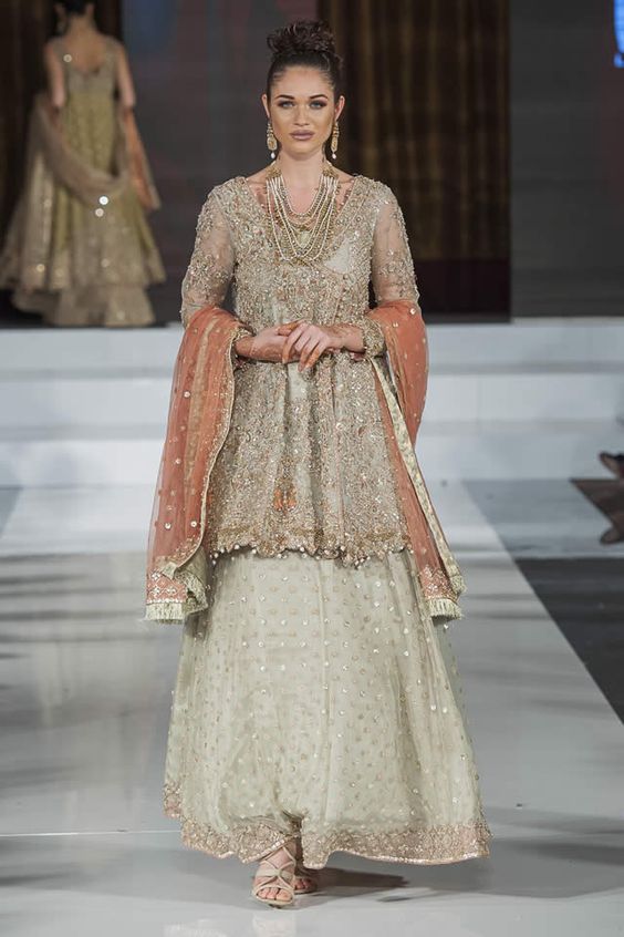 sharara with frock style