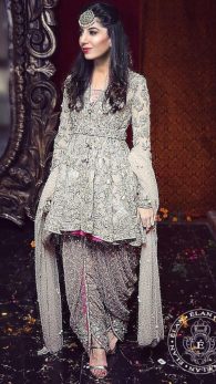short frock with long tail