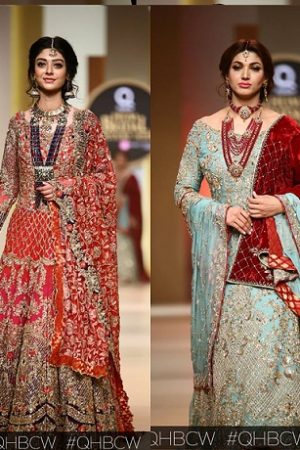 Aisha Farid- QMobile HUM TV Bridal Couture Week 2017 Day 1 Collections
