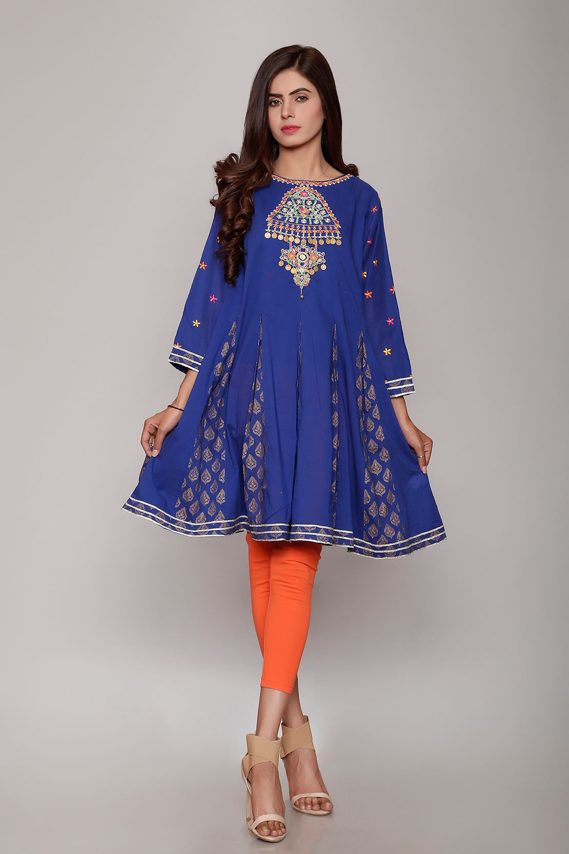 Rang Ja Latest Colorful Kurti Dresses 2018-2019 Eid Collection