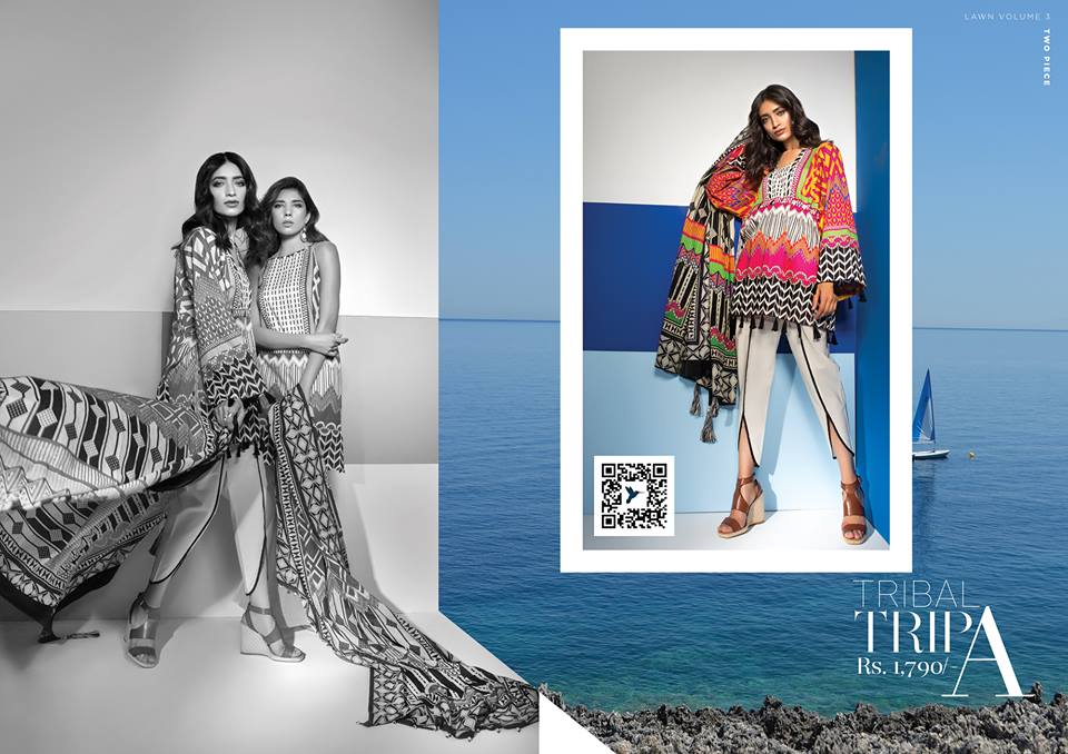 Tribal trip - Sapphire Latest Eid Lawn Collection 2017-2018 (2 ...