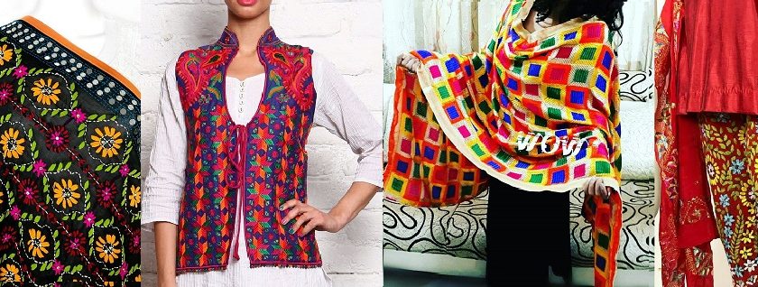 Best Latest Phulkari Dress Designs, Duppatta, Trousers, Jackets