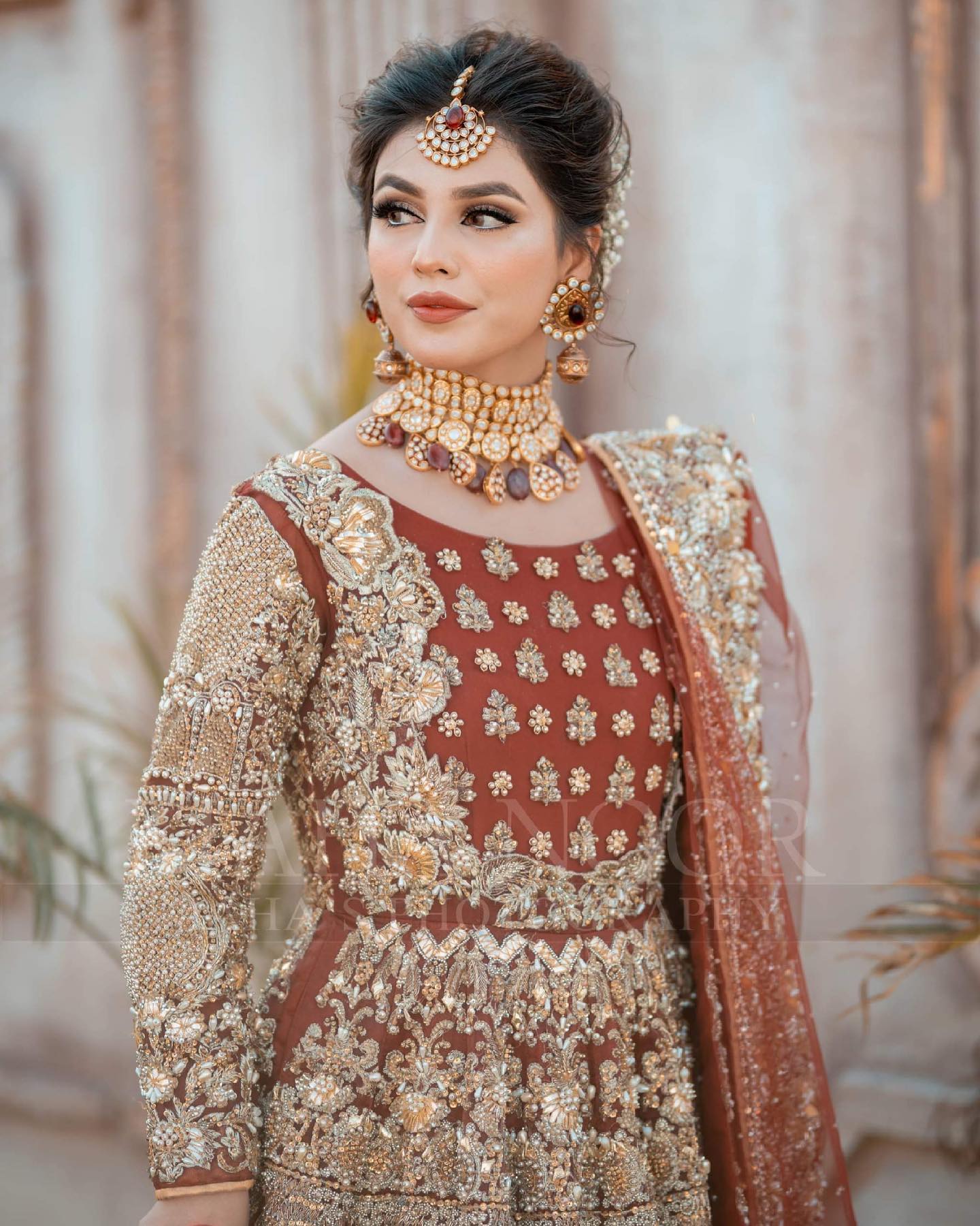 Long Tail Lehenga With Choli Dupatta Pakistani Bridal Dress