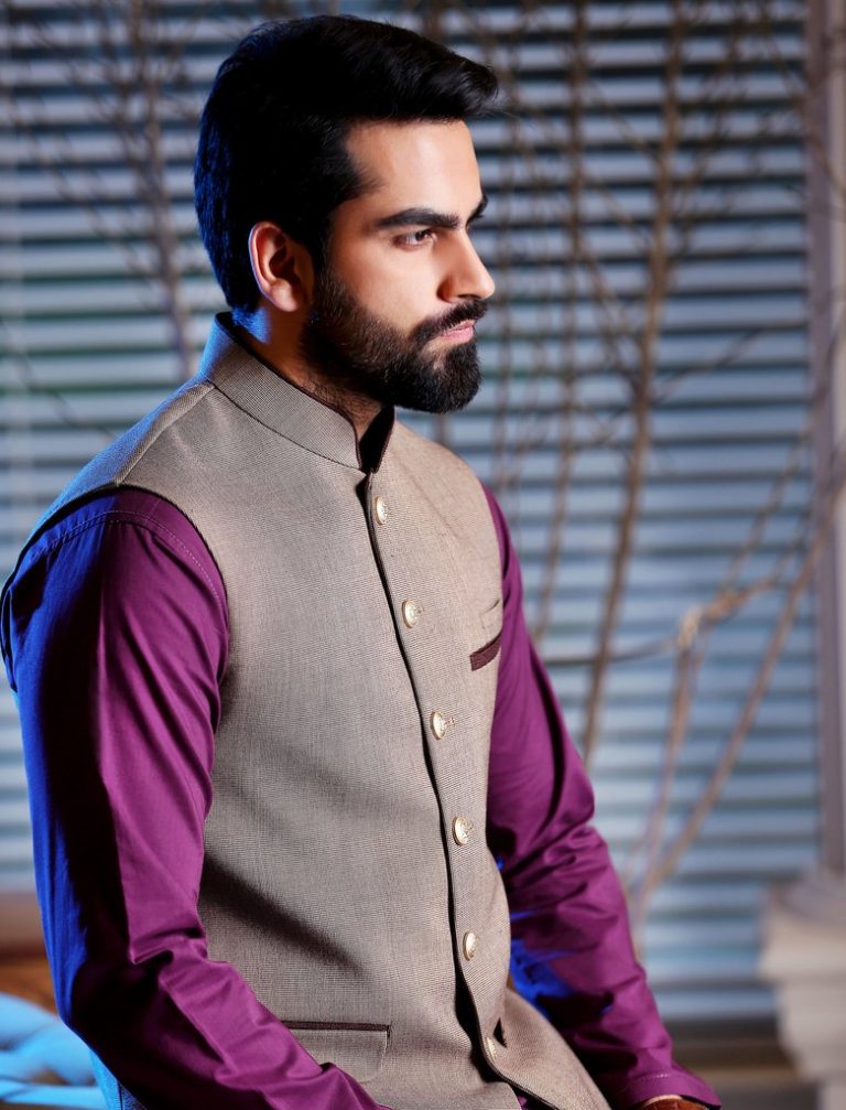 new style wedding shalwar kameez with waistcoat