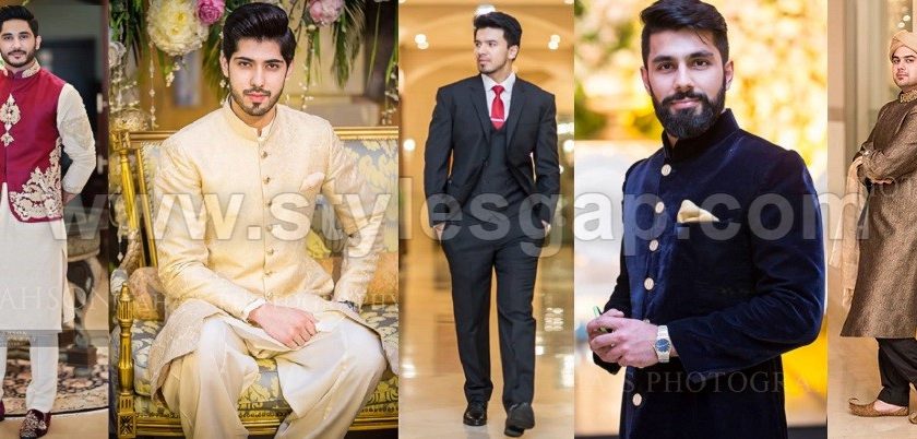 Latest Men Wedding Dresses Mehndi Barat Walima Collection 2017-2018