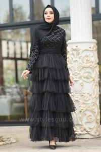 Fancy Party Wear Formal Hijabs Abaya Evening Dresses