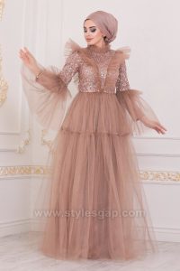 Fancy Party Wear Formal Hijabs Abaya Evening Dresses