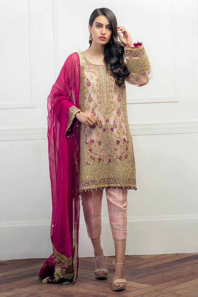 Pakistani Party Wear Embroidered Shirts 202425 Latest Designs