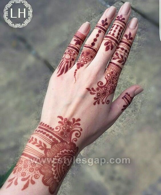 Beautiful Easy Finger Mehndi Designs 21 22 Styles