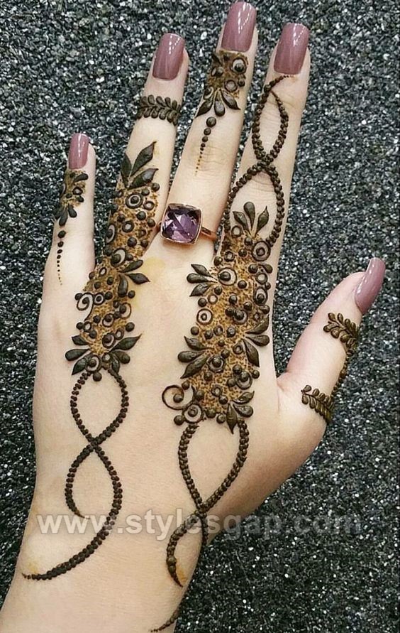 Beautiful Easy Finger Mehndi Designs 2020 2021 Styles