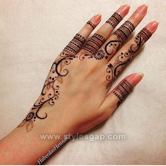 Beautiful Easy Finger Mehndi Designs 2018-2019 Styles