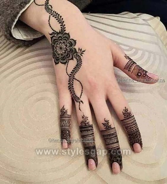 Beautiful Easy Finger Mehndi Designs 2020 2021 Styles