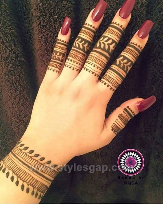 Beautiful Easy Finger Mehndi Designs 2020 2021 Styles