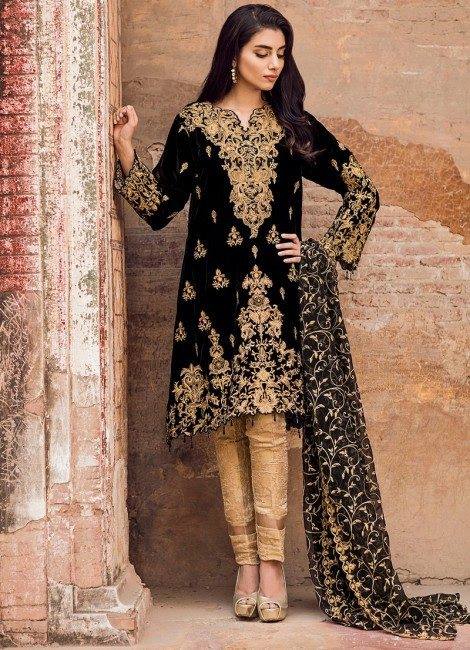 Winter Velvet  Dresses  Designs  Latest Trends Collection 