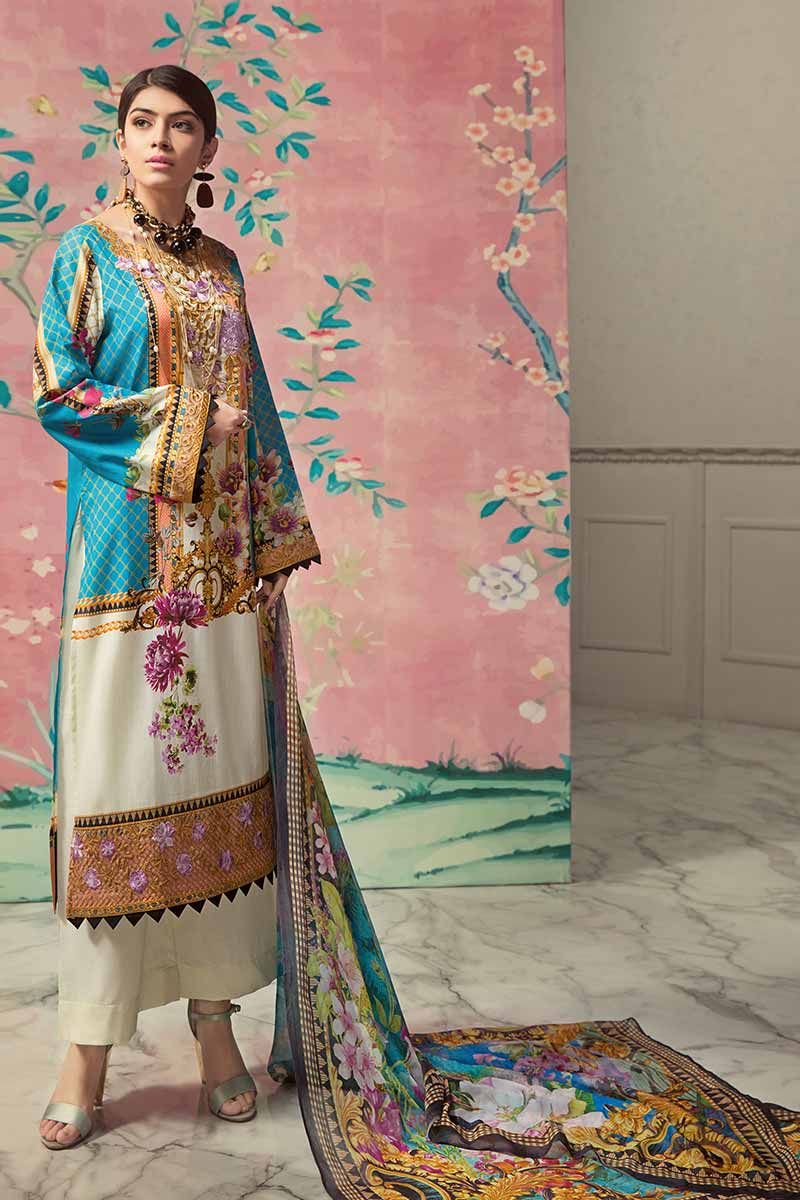 Gul Ahmed Printed Summer Lawn Dresses Collection 2019-2020