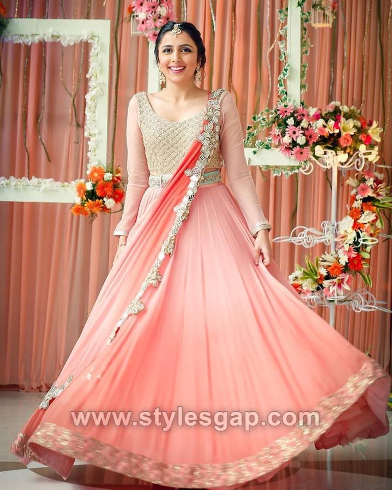 long frocks for brides