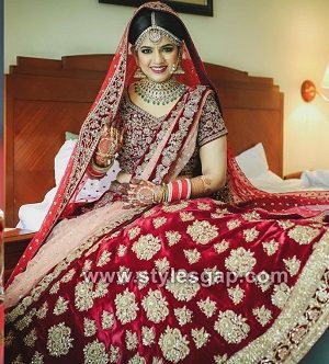 Latest Indian Bridal Dressing Trends 2018-2019 Makeup, Dresses, Jewelry, haisrtyles