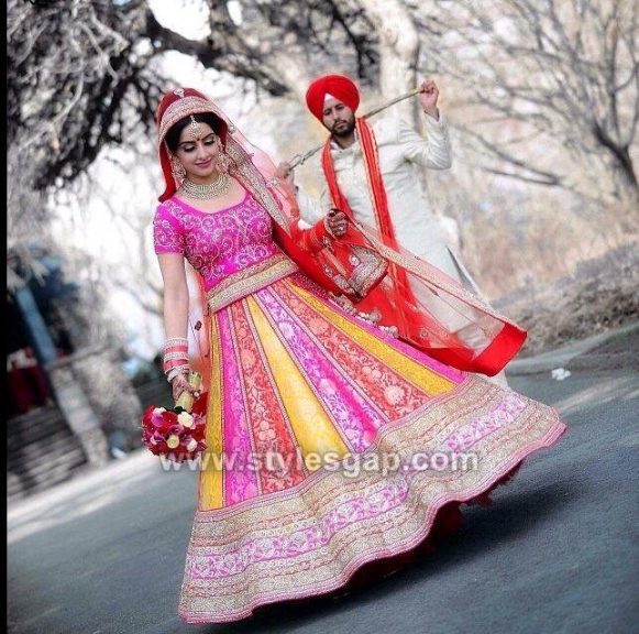 Latest Indian Wedding Bridal Ghagra trends (1)
