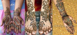 Stylish Glitter Mehndi Designs Trends 2023 Latest Collection