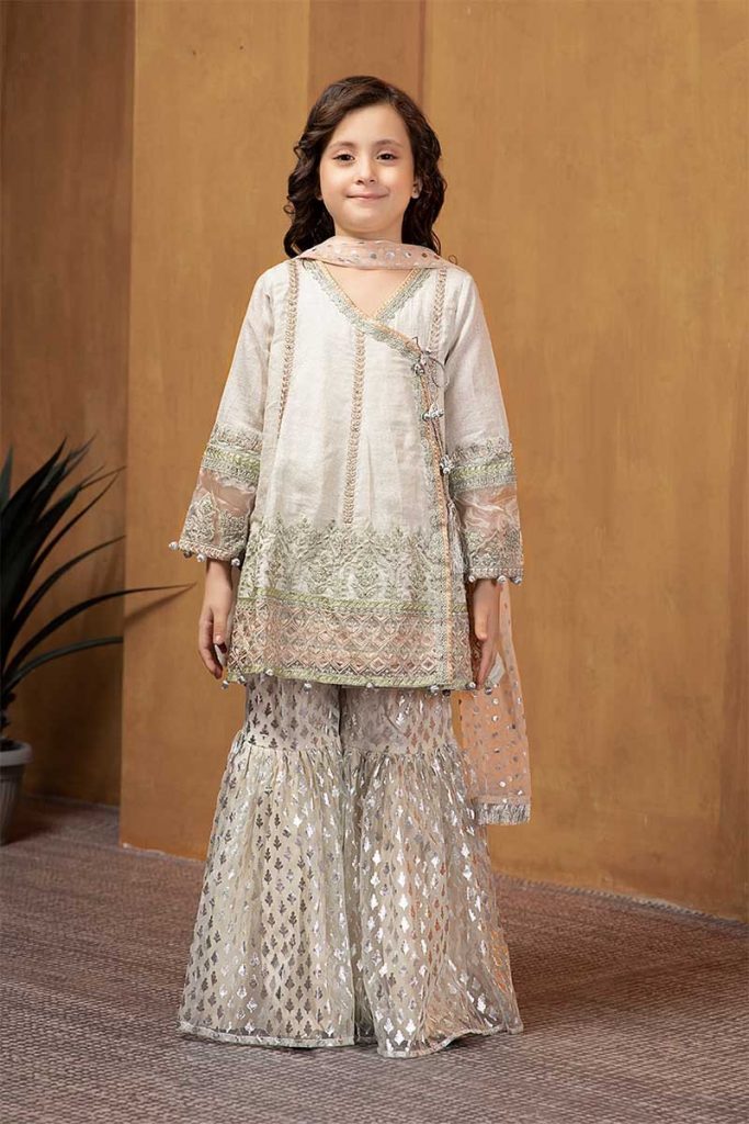 Maria B Fancy Kids Desi Dresses Designs for Girls 2024 Collection