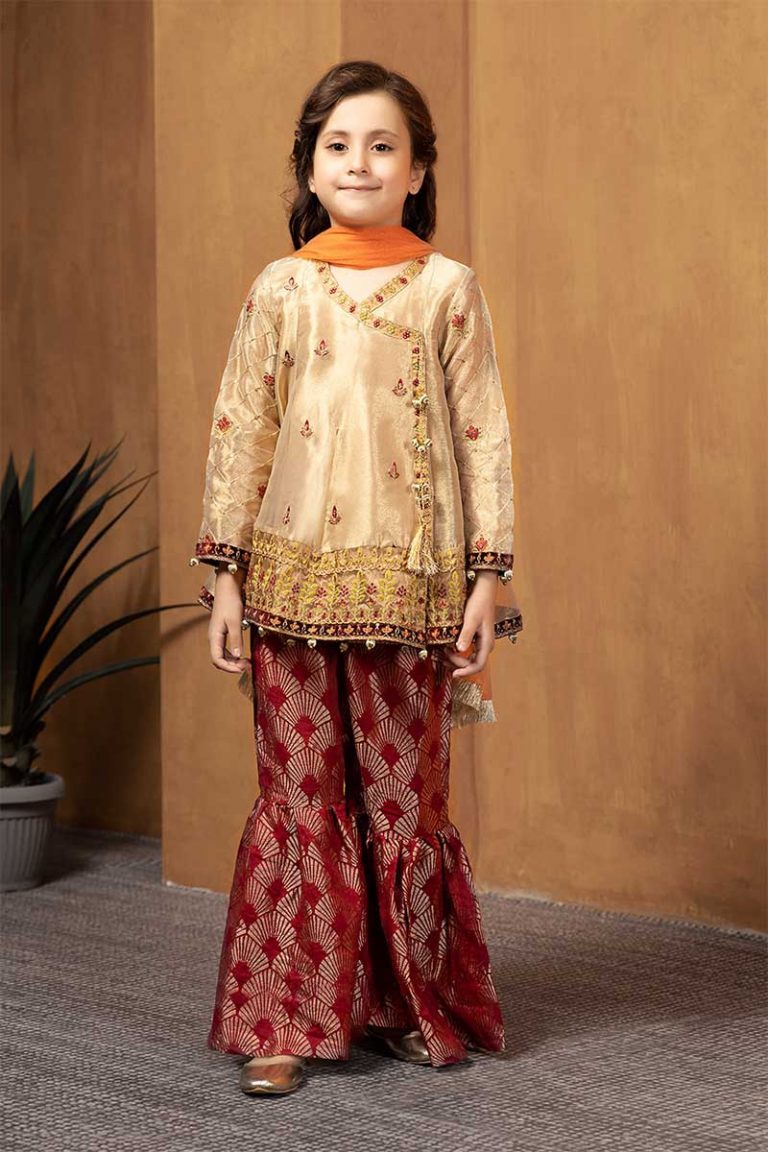 Maria B Fancy Kids Desi Dresses Designs for Girls 2024 Collection