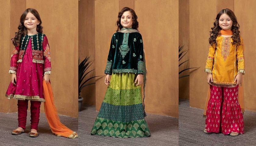 Maria B Fancy Kids Dresses Designs for Girls