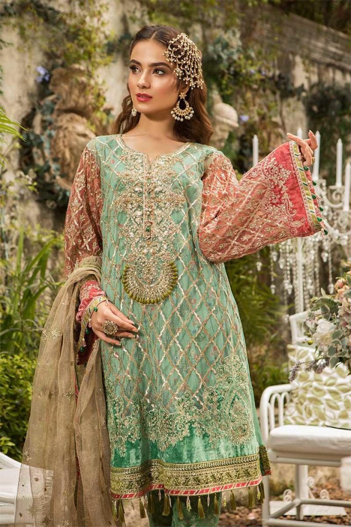 Best Eid Women Dresses  Maria B Mbroidered Eid Collection 