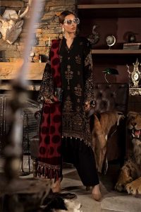 Maria B Latest Winter Linen Dresses Fancy Shawl Collection