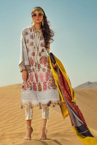 lovely white embroidered winter suit