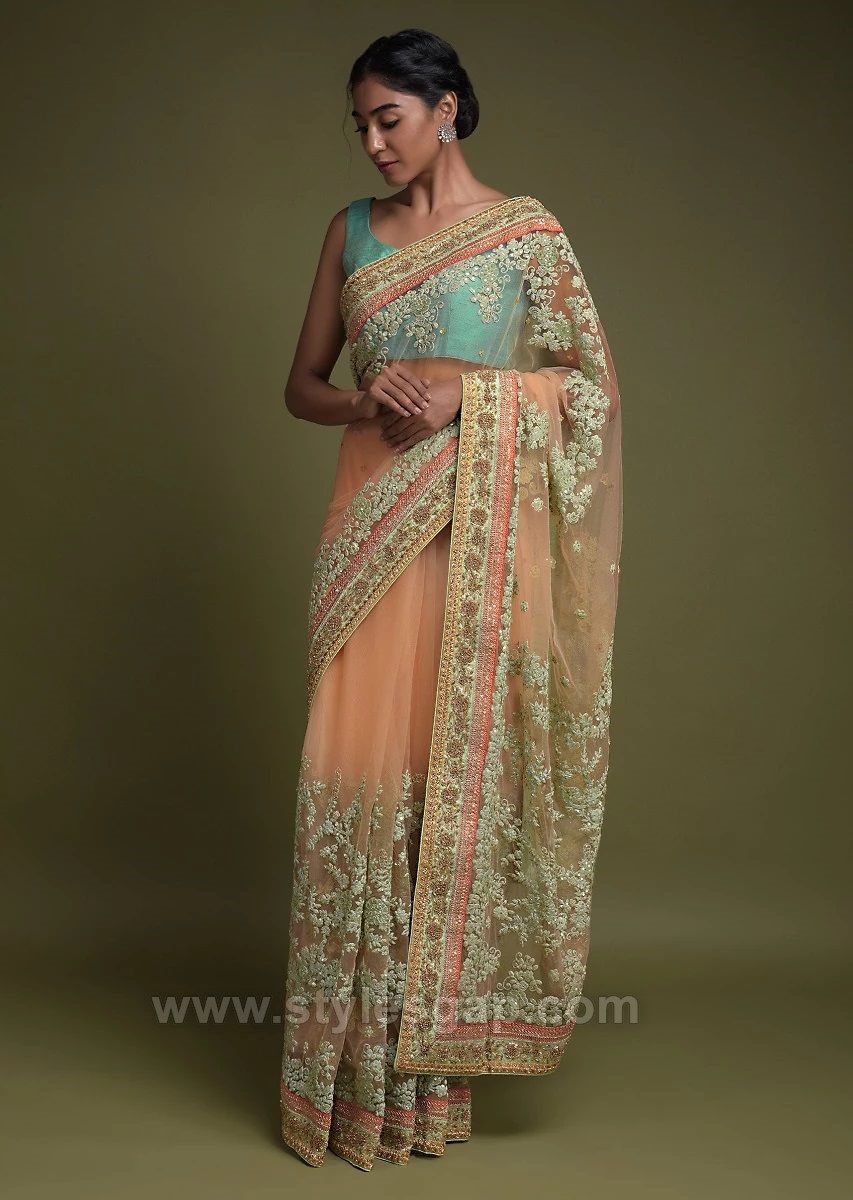 Latest Indian Party Wear Fancy Sarees ...