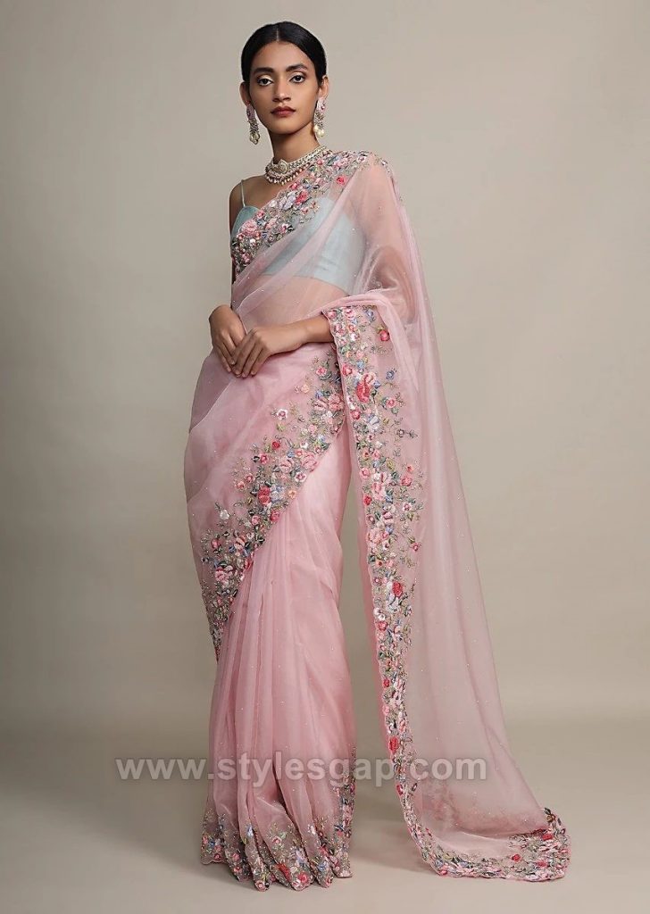 Latest Indian Party Wear Fancy Sarees Designs 202425 Collection