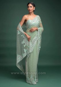 pastel color sarees
