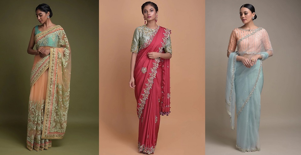 latest saree trends for party wear