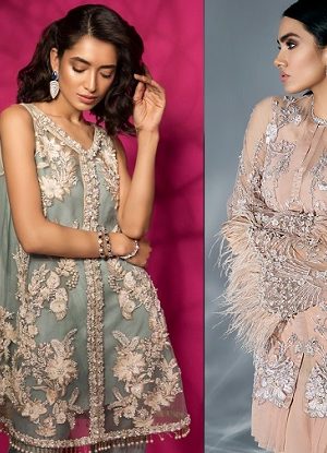 Pakistani Party Wear Embroidered Shirts 2019 Latest Designs