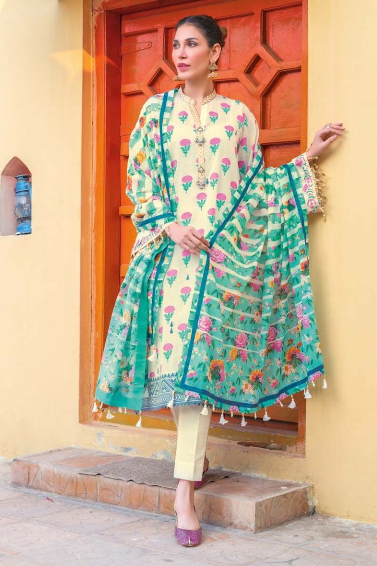 Gul Ahmed Printed Summer Lawn Dresses Collection 20212022